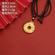 Ya Ge Vietnam Sand Gold Eight Treasures Compass Pendant Imitation Gold Women's Hollow Carved Round Necklace Will Not Fade for a Long Time No. 1 Hollow Luxurious Inlaid Necklace
