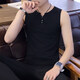 Aoxuanjue Vest Men's Summer New Style Men's Men's Randeveless Vest Casual Madeny V-образная толстовка T Top Black XL Mens предлагает 115-130JIN [Джин равняется 0,5 кг]