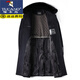 Specht (Tucano) mittlerer und älterer Mantel Herrenvater Wintermantel Wolle Wolle Long plus Samt verdickte Windbreaker-Männer schwarz plus Samt XL 180 (Gewicht 120-135 Jin [Jin gleich 0,5 kg]))