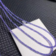 Xiangman Sleeve Natural Tanzanite Stone Plate Beads Clavicle Chain Necklace Size 3-4mm Support Re-examination Fashion Goddess Style Natural Tanzanite Stone Plate Beads Clavicle Chain Necklace Ruler