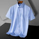 Montagut 2025 Brand haut de gamme Chemise à manches courtes pour hommes Business d'âge moyen DP Coton Pure Coton Forme de travail professionnel sans repasser la couleur de couleur unie DX6624 41