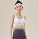 
Yu Zhaolin (YUZHAOLIN) 2-piece sports underwear for junior high school students, high school students, puberty girls with chest pads, shock-proof bra during development period 9215 (white + navy blue) L 80 (85-100Jin [Jin equals 0.5 kg])