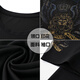 Holzspecker (Tucano) High-End-Kurzärärt-T-Shirt für die halbärmelige Sommer-Seide für Männer, dünne, mercerisierte Baumwollstickte lose oberen Trend mit mittlerem Alter 733 Tiger [Schwarz] M 165/ Empfohlen 90-110jin [Jin gleich 0,5 kg]