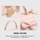 CHARLIE&KELLI light luxury women's bag small ck handbag bag saddle bag women's 2025 small square bag single shoulder crossbody bag birthday gift pink Beijing warehouse delivery gift bag packaging