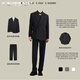 Sound Monkey New Chinese tunic suit for engagement, wedding, groom's dress, blazer, men's high-end suit, stand collar, plate button, Chinese suit + black shirt + trousers, three pieces XL (115-130Jin Jin equals 0.5kg)