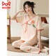 
Catman (MiiOW) summer women's short-sleeved pajamas set new Chinese style thin cotton home clothes and trousers can be worn outside for casual wear in summer LZY9905 XL (recommended 115-130Jin [Jin equals 0.5 kg])
