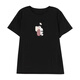 Lanye Mengxiang women's short-sleeved high-end women's fashionable middle-aged fat mmt shirt women's summer plus size women's loose cotton middle-aged coffee 9892 models cotton 95% spandex 5% L 100-115Jin [Jin equals 0.5 kg]