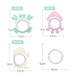 Baby toys baby hand rattle teether 0-1 years old chewable teether early education puzzle grasping training comfort toy boilable soft rubber rattle 1 random boilable soft rubber rattle