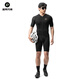 Rock Brothers Radfahren Kleidung Set Kurzärmel Overalls Männer und Frauen Mountain Road Bike Kleidung Sommerausrüstung Diamant Top-Earl Night Black 2xl