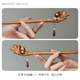 Phoenix Nirvana ancient style hairpin peach wood hairpin new Chinese style hair accessories updo hairpin high-end step rocking hairpin as a birthday gift for my wife