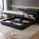 Munich Chanel leather bed, double bed 1.8m 2m Italian light luxury master bedroom, large bed, wedding bed storage bed 675