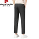 Pierre Cardin (Pierre Cardin) pantalones delgados de verano para pantalones recortados para hombres para niños pantalones casuales de pie delgado recto Pantalones de traje profesional 9921 Negro 32
