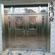 
304 stainless steel doors rural self-built house entrance door double door glass entrance stainless steel rose gold style 9902