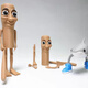DiBorui Amerikanische Berge und Seas Tungtungsahur umgeben Figuren Ausländische verstümmelte Planet Stick Man Hai -Puppe 3d Tralao Hai Puppenschmuck