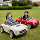 Kangshuai Aibeimei children's electric car, four-wheeled, can be made into a human, with remote control, can be driven, a toddler toy car, 1-5 years old, electric car for children, standard white, hard seat + remote control + 12V4A + trunk