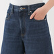 Muji (Muji) Frauen Kapok Mix Denim Shorts Frauenhose 25-jähriges Sommer Neues Produkt Denim Rejuvenation Frauenkleidung BE1VKA5S Blue L (165/70a)