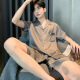 莫代尔2025年新款夏季冰.丝短袖睡衣男士夏天薄款青年男款学生休闲家居 (BBA)冰丝 男G829 L (建议身高170左右，体重100-