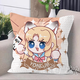Niedliche Pagode Eternal Killing Kissen Hu Tao Hu Wei yu linglong Anime periphere Charaktere Square Kissen Geburtstagsgeschenk D679 Gu Qinghan 45*45 cm + doppelseitiges Muster + Kissenkernkern