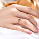 Meluxe 18K Gold Color Girl Ring Turmaline Ring Diamond Style Geburtstagsgeschenk für Frau [R15912] Turmaline 10 Punkte/13#