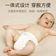 Tile diaper pure cotton newborn baby washable baby special gauze diaper meson mustard pocket cloth ring pants diaper 2 pieces/M size 0-8Jin Jin equal to 0.5 kg 2 pieces