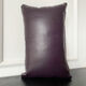 Coupure de canapé en cuir à bande longue Coussin haut de gamme Special Office de la taille de couleur unie de couleur unie simple simple Coussiér en cuir café D671 # (Doublage double face) 55x32cm (couvercle en cuir + noyau d'oreiller)