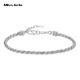 Miss JuJu pt950 platinum bracelet for women platinum twist rope small waist bracelet fashion jewelry weight 11.4-11.6g
