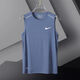 NBA KIDS-NIKE运动背心速干男士篮球训练无袖t恤衣服跑步冰丝快干短袖轻薄 耐克黑色216迪 L   90-110