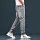 Lee Cooper Hong Kong Nani Grey Jeans Men's 2025 Tiansi Slim Slim Retrase Casual Pantalones de estiramiento gris 1049 Gris Tamaño regular 33