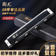 Guoguang Mundharmonica 24/28 Loch Polyphonische C-Tune-Akzentanfänger professionelle Performance Level Herren-Orgelinstrument für Männer [National Dream Series] Athens Black Competition Level-Polyphonische 24 Loch + Selbststudiengeschenkpackung