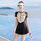 Victoria's Style Swimsuit, el traje de baño conservador de una pieza de una pieza 2025, nuevo de verano, cubierta de verano y adelgazante, traje de baño de gran tamaño 14122z marrón xl