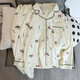 
Xianxiu INS Fengyunduo Cotton Sweet Home Clothing Long Sleeve Long Trousers Two-piece Set KDJ-826#Love Bow 170 M