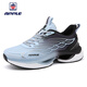 Oein Apache Schuhe Apple Frühling und Sommer Running Herrenschuhe Mesh atmungsaktivem Modesport und Freizeitschuhen Paar Popcorn hellblau 9888 Mesh rotierender Abzug 36