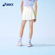 Asics/ASICS Children's Wear 25th Summer New Girls Reflective Print Contrast Color Stretch Sports Knitted Skirt 0001 White 130