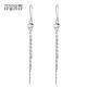 Misu pt950 platinum cat's eye stone tassel earrings, fashionable and shiny platinum ear hooks, a Christmas gift for your girlfriend, weighing 2.9-3.1 grams
