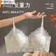 Sous-vêtements français modaux pour les femmes en été sans anneaux en acier, minces et sans poitrines sans trace, petite lacet à lacets minces minces, beau soutien-gorge arrière, gris argenté [suggéré 32/70AB-34 / 75AB]