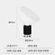
OUOETY bedside lamp decorative light luxury desk lamp Nordic modern simple glass designer living room bedroom model room lamp M1047 smoke gray large button switch