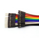 Dafuri pure copper Dupont wire thickened 28-core female to female to male electronic wire thick cable signal wire 2.54 terminal connecting wire male to male 10P (1m) 1 row