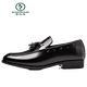 Woodpecker printemps et été nouveaux chaussures en cuir givré gement de chaussures de mariage formelles flates masculines