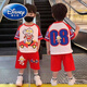迪士尼（Disney）儿童奥特曼衣服2025夏季新款男童短袖t恤短裤套装男孩卡通两件套 太空人-灰色-1047. 110建议100-110cn 均码