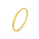 Lingmeng Gold Three Lives Three Worlds Plain Ring 9999 Pure Gold Ring Men's and Women's Couple Ring Gold-plated Aperture Tail Ring Smooth Ring No. 14 1g