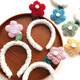 Headband, Internet celebrity, cute flower headband, funny hair clip, adult hair accessory, spring yellow flower