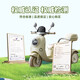 
HIMEILI children's electric motorcycle can sit on a double remote control tricycle for 1-6 years old boys and girls can drive toys. Yellow dual-wheel drive + 12V9A + soft seat + remote control