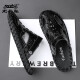 
Classic Car (WECKER) Hong Kong High-end 2025 Genuine Leather Men's Bottle-Battle Soft Sole Sandals Outside Wearing Beach Business High-end Casual M9855 Black Waterproof and Anti-Slip 38