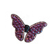 Jiuvia bangs hairpin cute side clip female side broken hairpin new hairpin one-word clip forehead duckbill clip hair clip JYFJ156 butterfly flash diamond purple 2 pieces