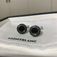 Montblanc (Montblanc) Spot Business French Men's Black Agate Formal Cuffers Officiel authentique produit rotatif rotatif noir Agate Nouveau emballage