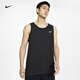 耐克（NIKE）官方男子速干训练背心夏季无袖运动柔软舒适圆领AR6070 010黑/(白) L