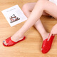 Yunyouli (yunyouli) summer women's crystal sandals comfortable flat heel PVC slippers 1478 brown 36