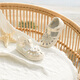 
Dr. Jiang Summer Girls Toddler Sandals Breathable White Shoes Cute Princess Children's Shoes Bag Toe Children's Sandals Beige 23 Feet length about 13.7-14.3