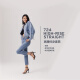 Levi's Shopping Mall Ice Cool Series 25 Summer New Women's 724 High Waist Slim Straight Jeans 18883 000 27 (28)