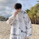 Chang Luzhu [1390 people praised] outdoor ice silk sunscreen clothes men's summer ultra-thin loose casual jacket Korean style trend Red FS2973 L